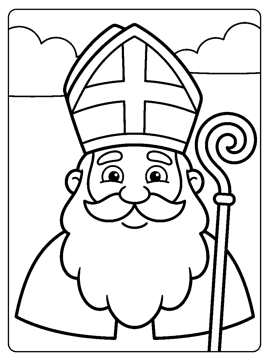 kleurplaat sinterklaas