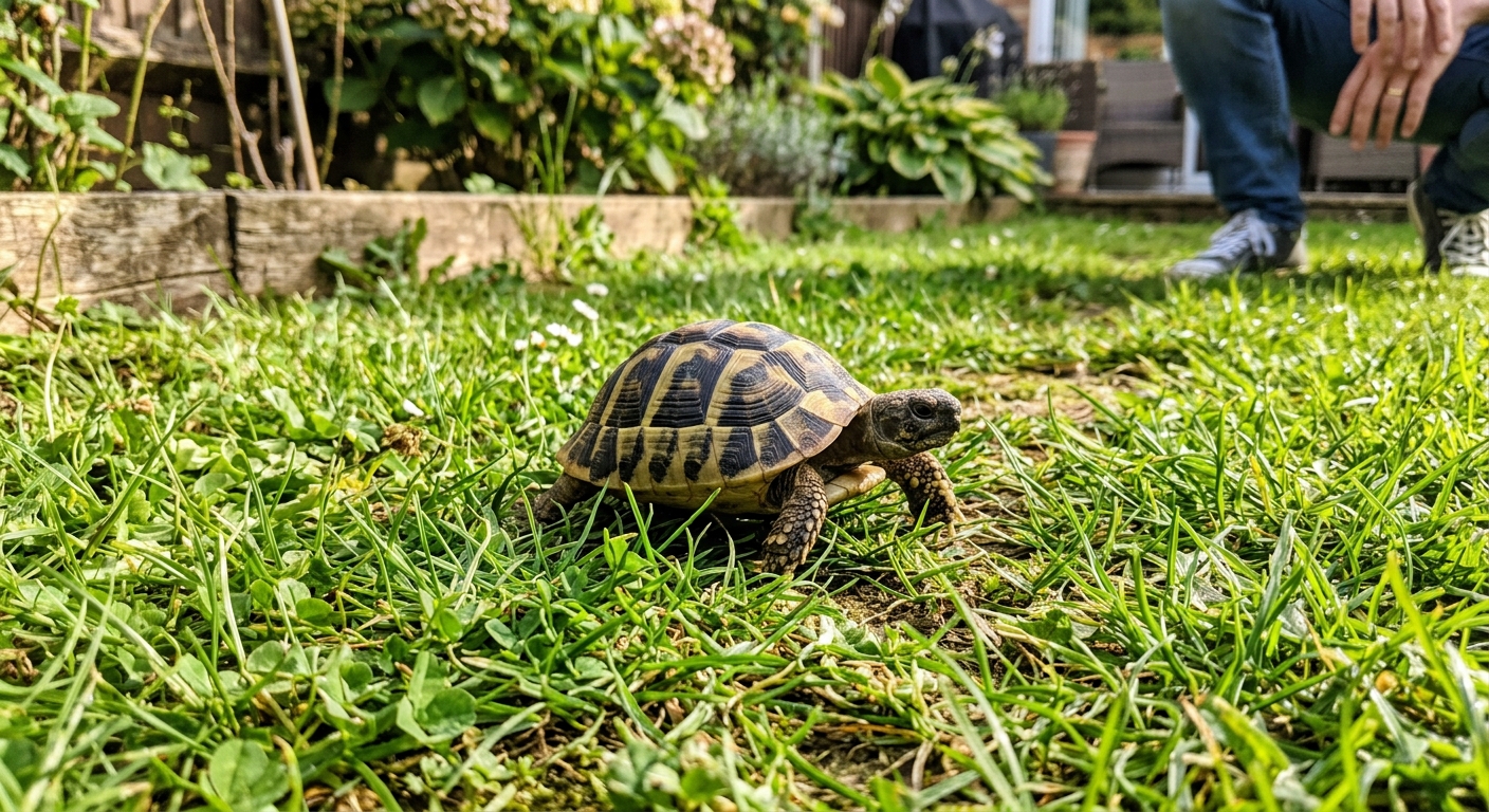 voorbeeldfoto — maak een kleurplaat van je eigen schildpad